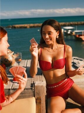 Cupshe x Lexi Rivera On Island Time Bikini Set